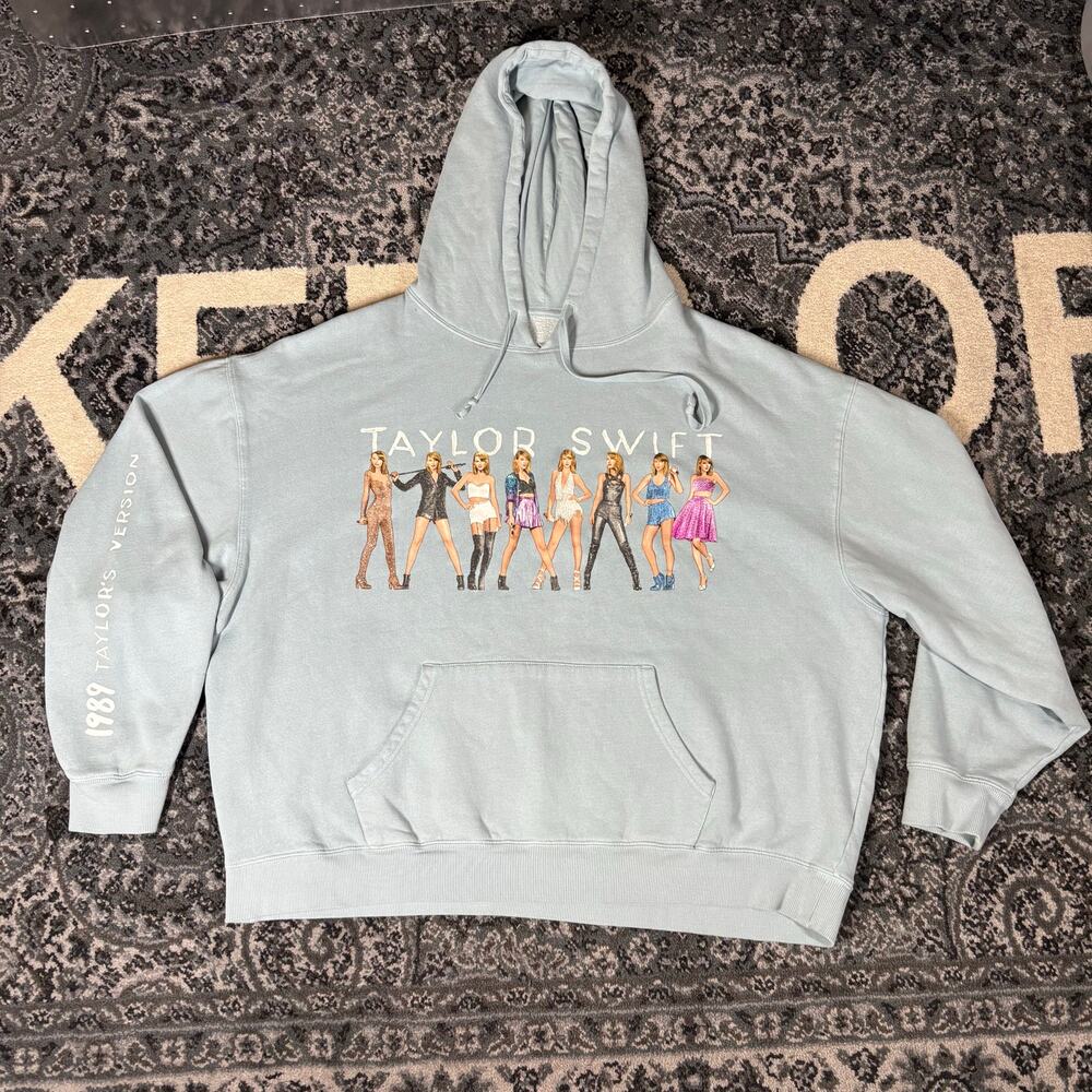Taylor Swift 1989 Taylor’s Version‎ Hoodie Sweatshirt Eras Concert Hooded Sz 2XL